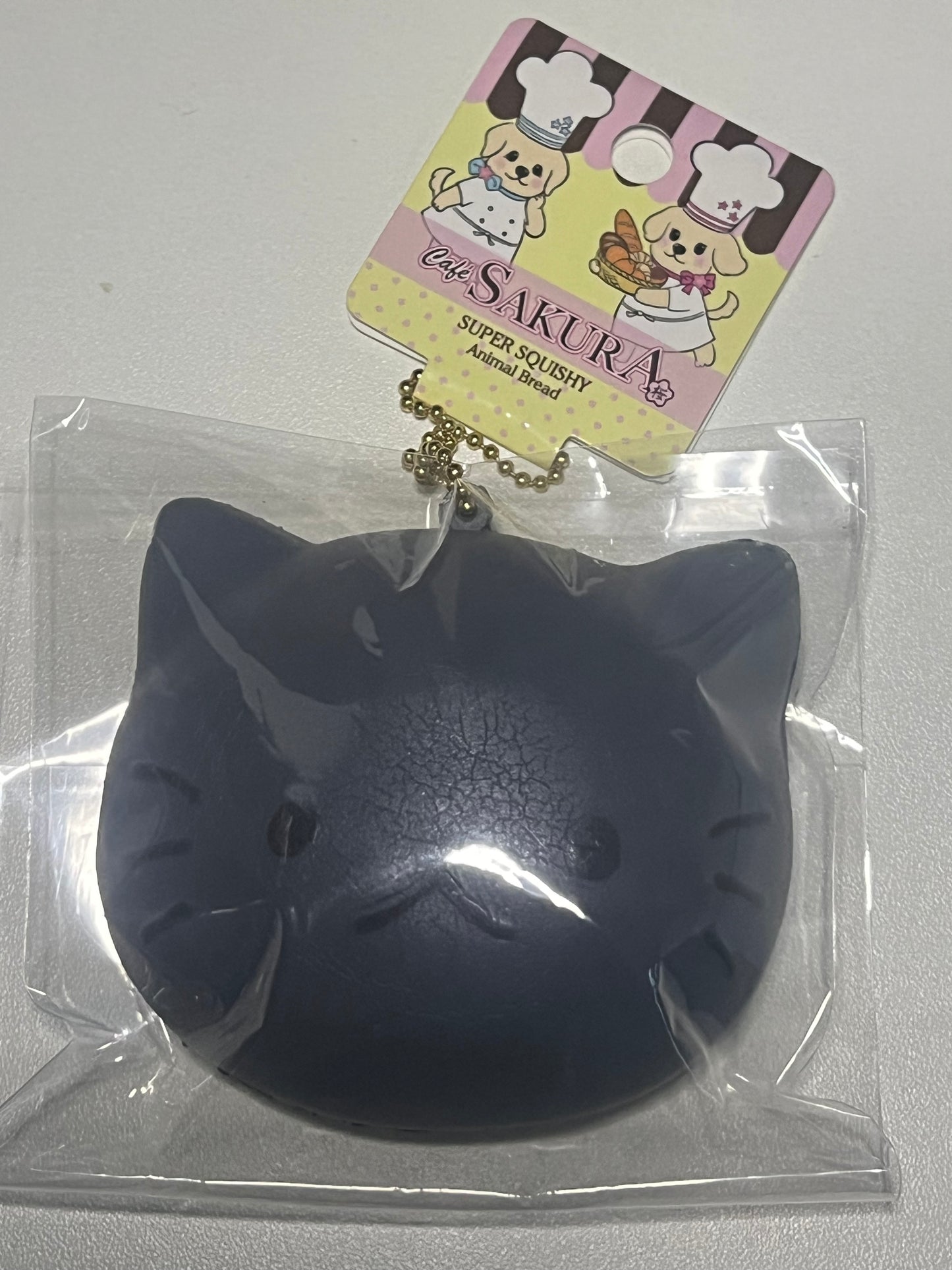 Sakura cafe cat head bun slow ride m foam squishy