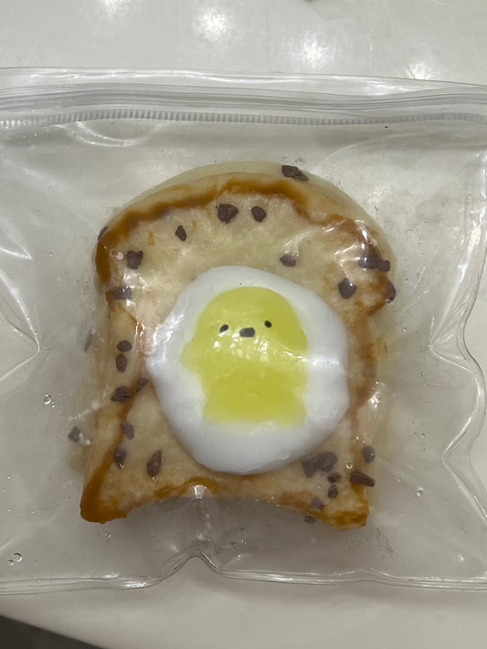 Gudetama 2 layer toast sticky taba squishy