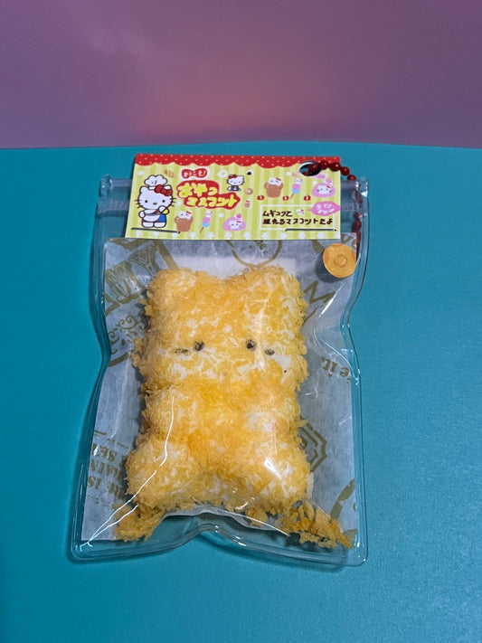 Cat shaped fried crunchy rice cake taba squishy